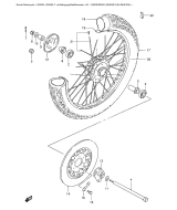 SUZUKI, GN 250 F, VORDERRAD