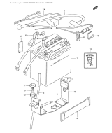 SUZUKI, GN 250 F, BATTERIE