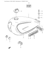 SUZUKI, GN 250 F, TREIBSTOFFTANK