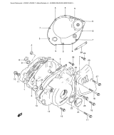 SUZUKI, GN 250 F, KURBELGEHAEUSEABDECKUNG