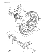 SUZUKI, GN 250 T, HINTERRAD