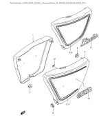 SUZUKI, GN 250 T, RAHMENVERKLEIDUNG