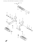 SUZUKI, GN 250 T, FUSSSTUETZE