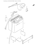 SUZUKI, GN 250 T, BATTERIE