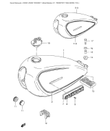 SUZUKI, GN 250 T, TREIBSTOFFTANK