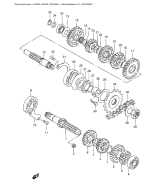 SUZUKI, GN 250 T, GETRIEBE