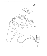 SUZUKI, AN125 Y, HINTERER KOTFLUEGEL