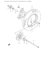 SUZUKI, AN 125 Y, VORDERRAD