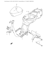 SUZUKI, AN125 Y, RAHMEN ABDECKUNG