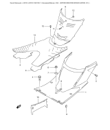 SUZUKI, AN125 Y, HINTERE BEINVERKLEIDUNG