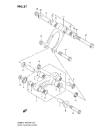 SUZUKI, RM 85 US L1, HINTERER DAEMPFER