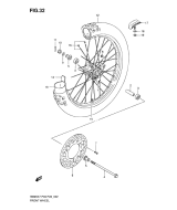 SUZUKI, RM 85 US L1, VORDERRAD LL0