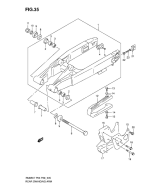 SUZUKI, RM 85 US L0, HINTERER SCHWINGARM