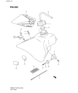 SUZUKI, RM 85 US L0, TREIBSTOFFTANK