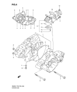 SUZUKI, RM 85 US L1, KURBELGEHAEUSE