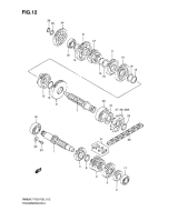 SUZUKI, RM85 US L0LL0, GETRIEBE