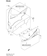 SUZUKI, GSXR750 L4, UNTERE VERKLEIDUNG