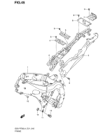 SUZUKI, GSX-R 750 L4, RAHMENABDECKUNG