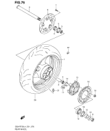 SUZUKI, GSX-R 750 L4, HINTERRAD