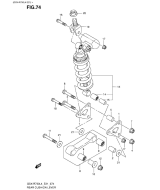 SUZUKI, GSXR750 L4, HINTERER DAEMPFER