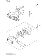 SUZUKI, GSX-R 750 L4, KOMBINATIONSLAMPE HINTEN