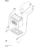 SUZUKI, GSXR750 L4, BATTERIE