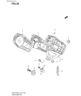 SUZUKI, GSXR750 L4, TACHOMETER