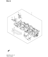 SUZUKI, GSXR750 L4, DROSSELGEHAEUSE