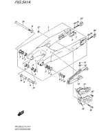 SUZUKI, Suzuki RMZ250 L6 E19, HINTERER SCHWINGARM