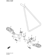 SUZUKI, Suzuki RMZ250 L6 E19, FUSSSTUETZE