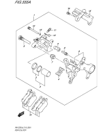 SUZUKI, Suzuki RMZ250 L6 E19, HINTERE BREMSZANGE