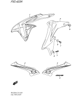 SUZUKI, Suzuki RMZ250 L6 E19, TANKVERKLEIDUNG