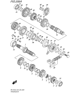 SUZUKI, RMZ 450 US L6, GETRIEBE