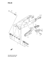 SUZUKI, Suzuki RMZ250 K9 US 1, HINTERER SCHWINGARM