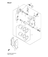 SUZUKI, RMZ 250 US K9, FRONT BREMSSATTEL