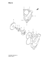 SUZUKI, Suzuki RMZ250 K9 US 1, WASSERPUMPE