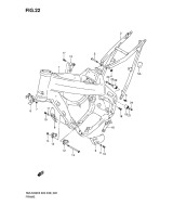 SUZUKI, Suzuki RMZ450 K5 US 6, RAHMEN ABDECKUNG