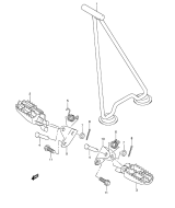 SUZUKI, Suzuki RMZ450 K5 US 6, FUSSSTUETZE