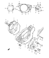 SUZUKI, Suzuki RMZ450 K5 US 6, KURBELGEHAUSE ABDECKUNG