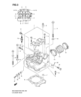 SUZUKI, Suzuki RMZ450 K5 US 6, ZYLINDERKOPF