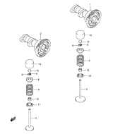 SUZUKI, Suzuki RMZ450 K5 US 6, NOCKENWELLE VENTIL