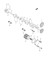 SUZUKI, RMZ 450 US K6, OELPUMPE OELFILTER