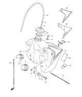 SUZUKI, RM 250 US K1, TREIBSTOFFTANK