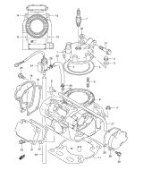 SUZUKI, RM 250 US K1, ZYLINDER