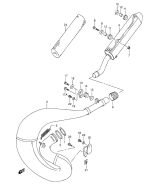 SUZUKI, RM 250 US K1, AUSPUFF