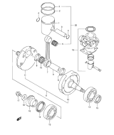 SUZUKI, RM 250 US K1, KURBELWELLE