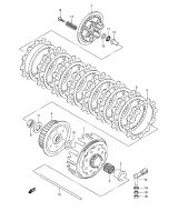 SUZUKI, Suzuki RM 250 K1 US, KUPPLUNG