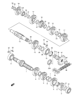 SUZUKI, RM 250 US K1, GETRIEBE