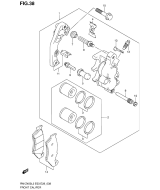 SUZUKI, Suzuki RMZ450 L2 USA, FRONT BREMSSATTEL