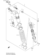 SUZUKI, Suzuki RMZ450 L2 USA, HINTERER STOSSDAEMPFER